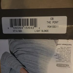 Hair extension pony tail clip